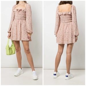 Brand new Reformation Morris smocked dress size 4